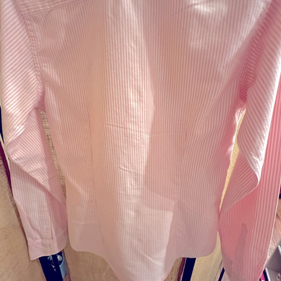 Ralph Lauren Sport Button Down:  Slim Fit Pink Striped Size 8 - Picture 2 of 12